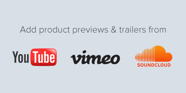 youtube vimeo soundcloud previews