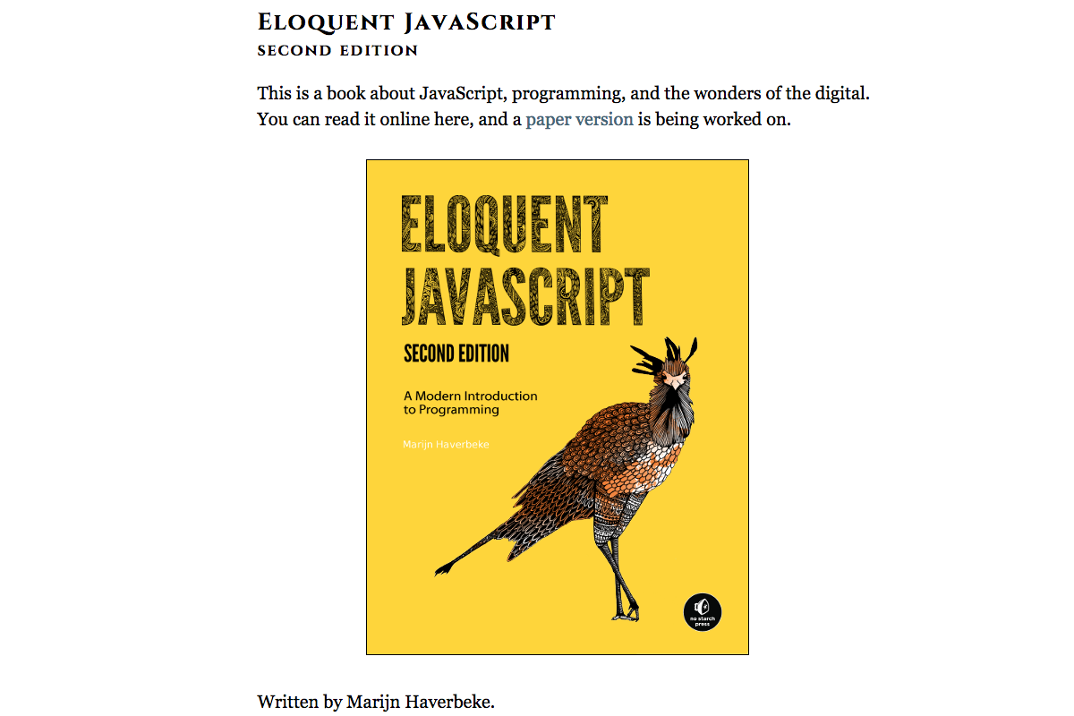 Eloquent JavaScript