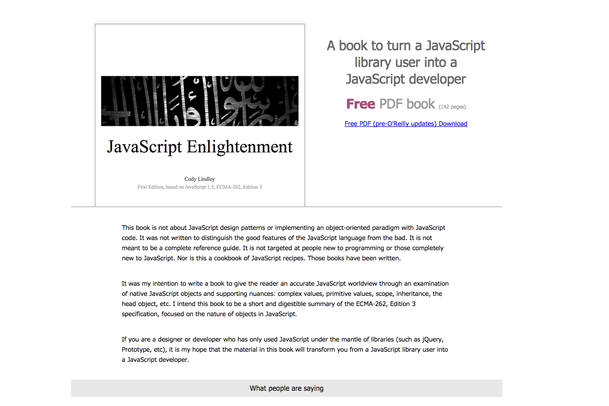 JavaScript Enlightenment