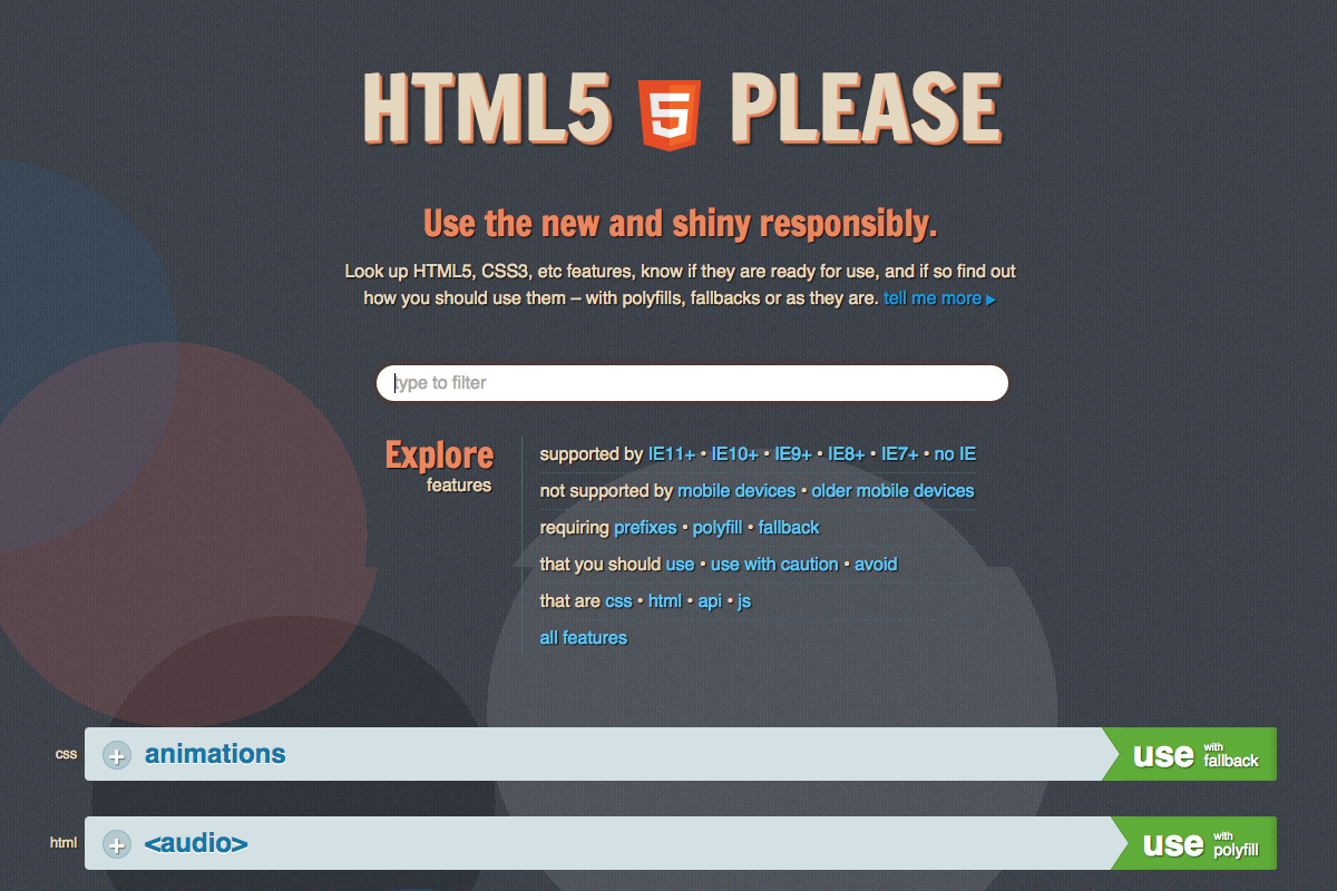 html5 please