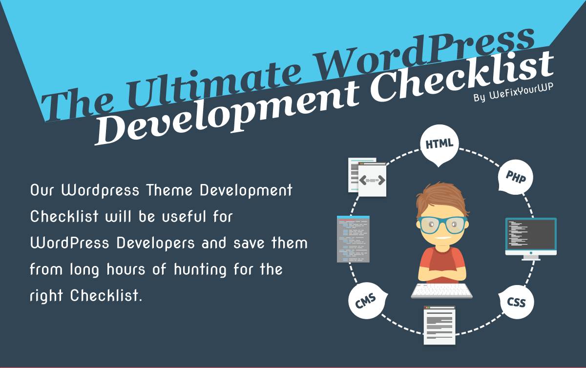 wordpress Development checklist infographic