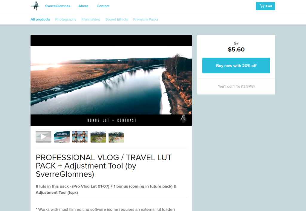 Vlog and Sell Video LUTs