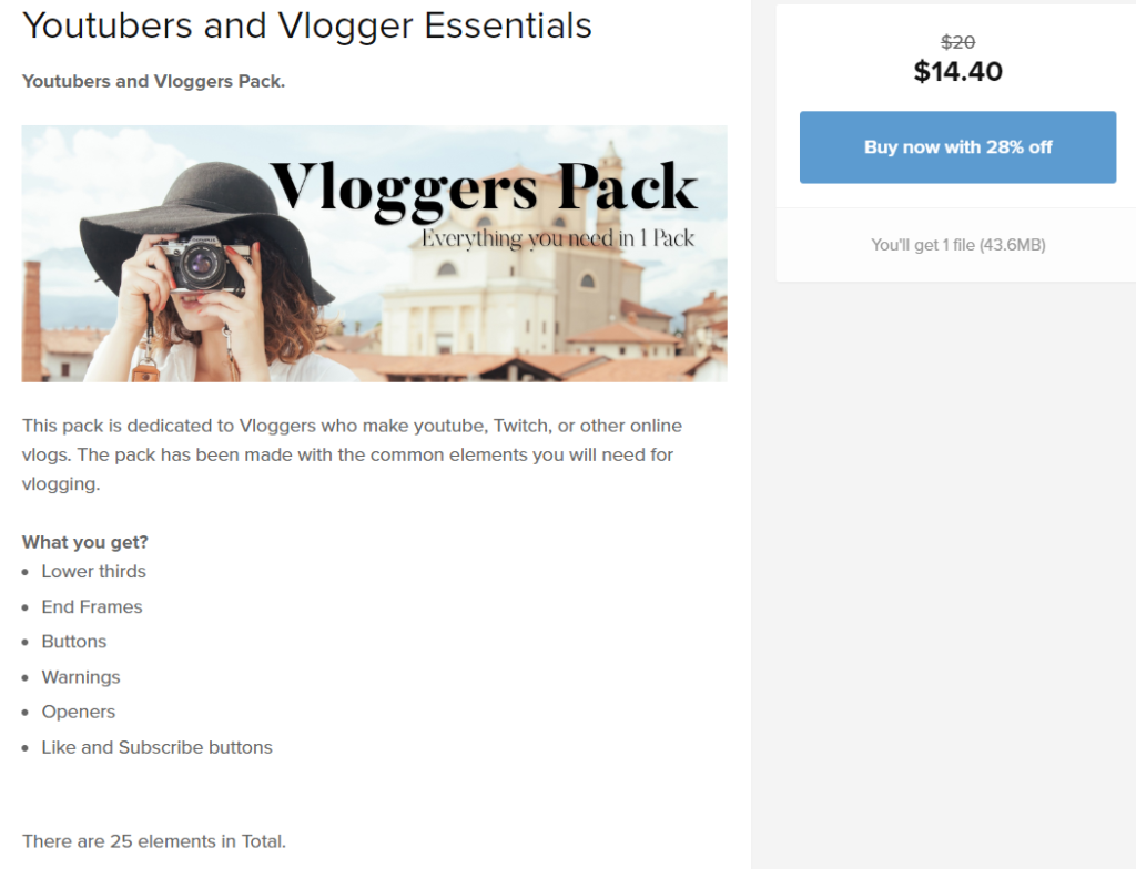 Vlog and sell Vlogger kits