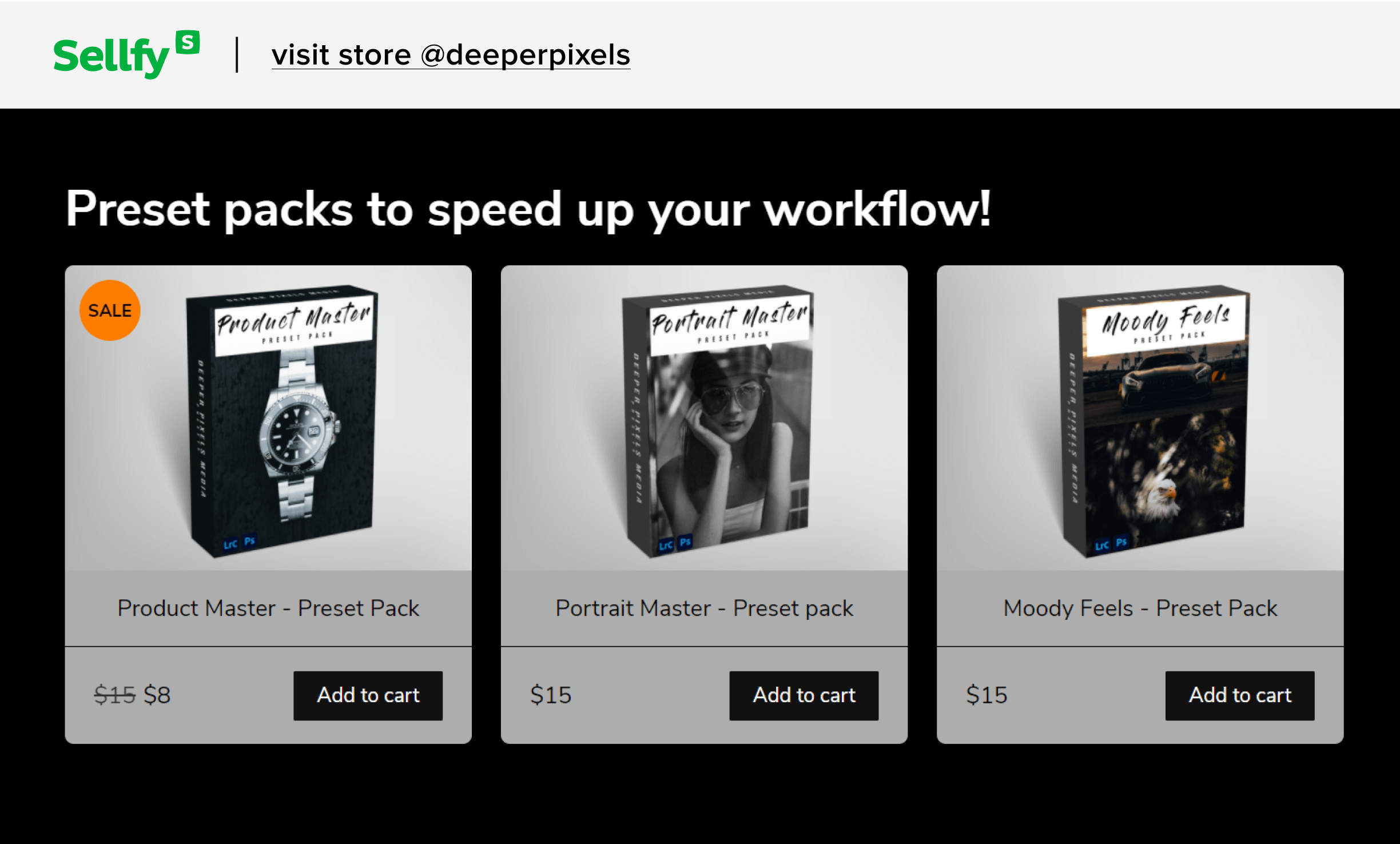 deeperpixels sellfy store