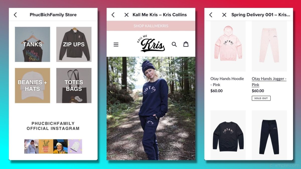 tiktok stars selling merch