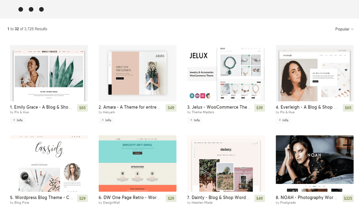 selling themes on creative market