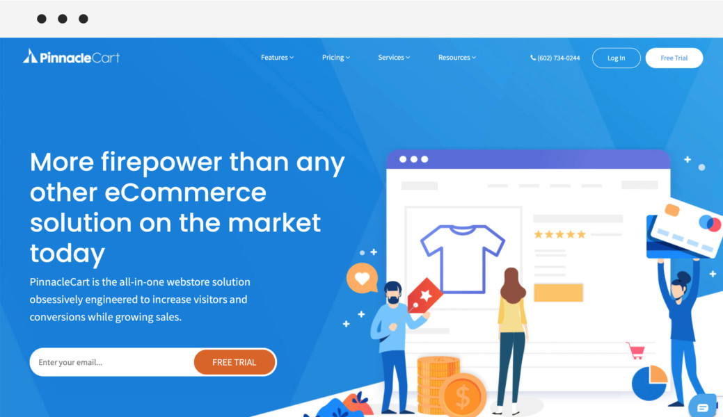 Shopify alternatives — PinnacleCart