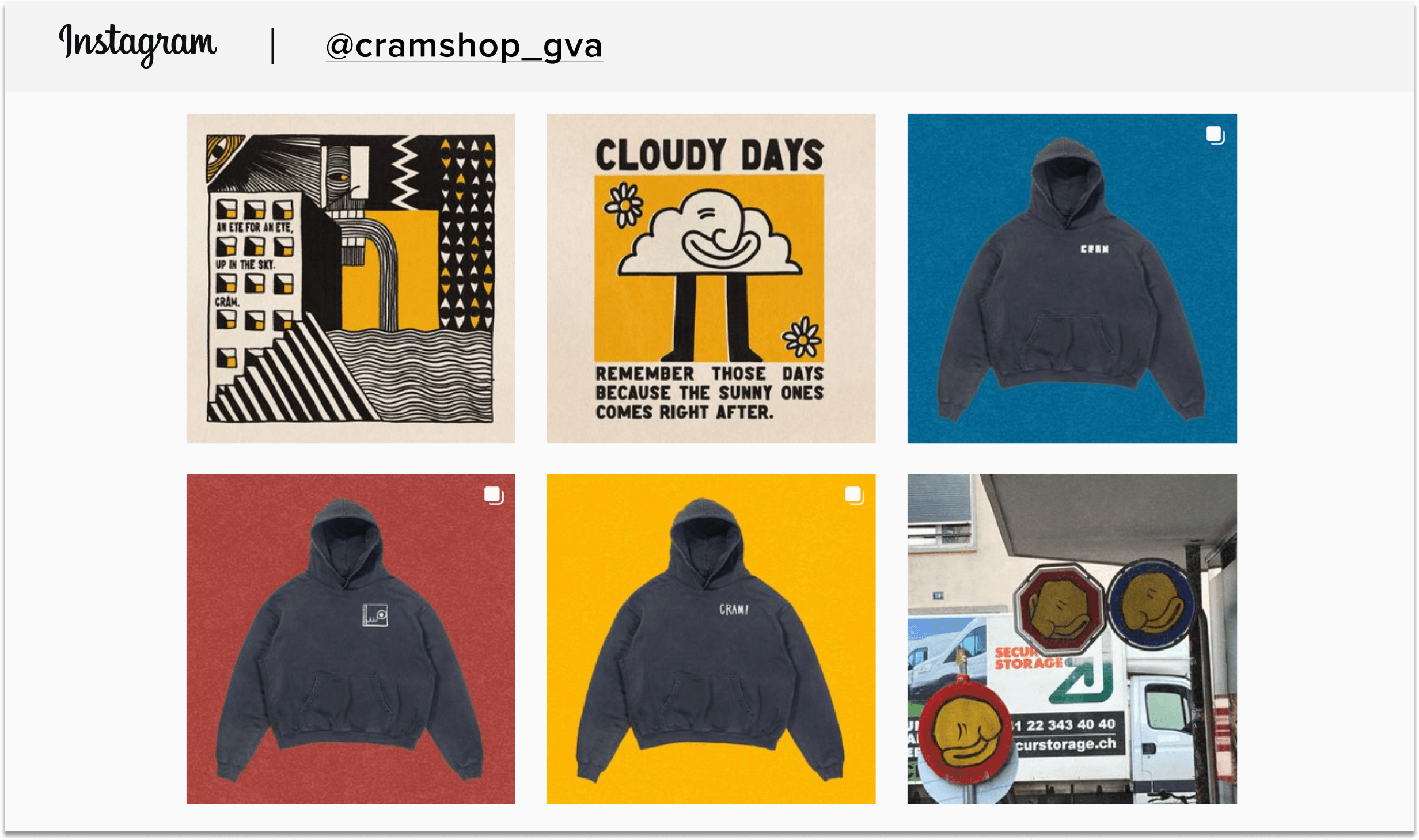 Sellfy creator promoting merch on IG