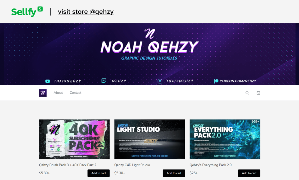 sellfy store qehzy