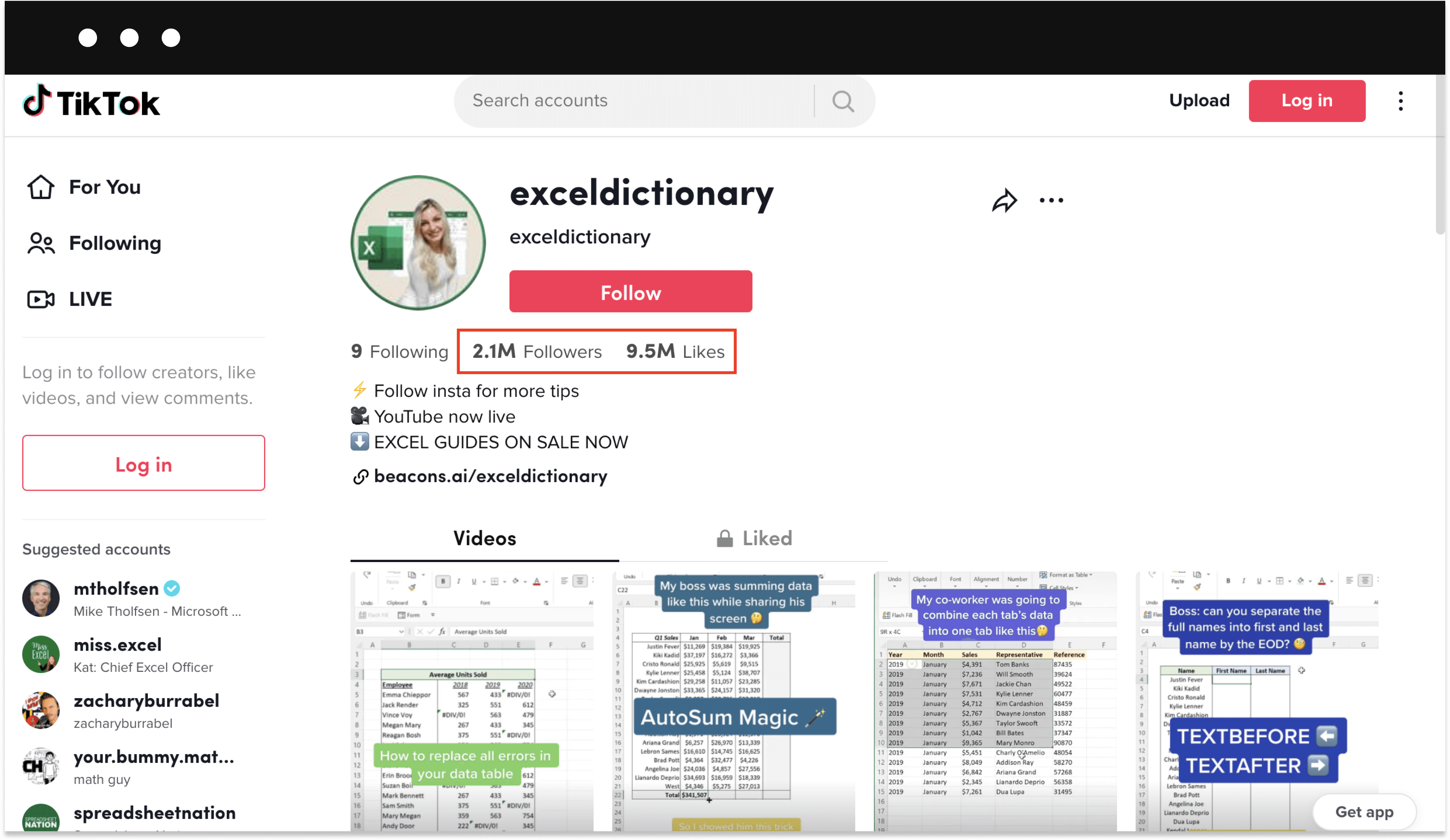 Sellfy creator — Excel Dictionary