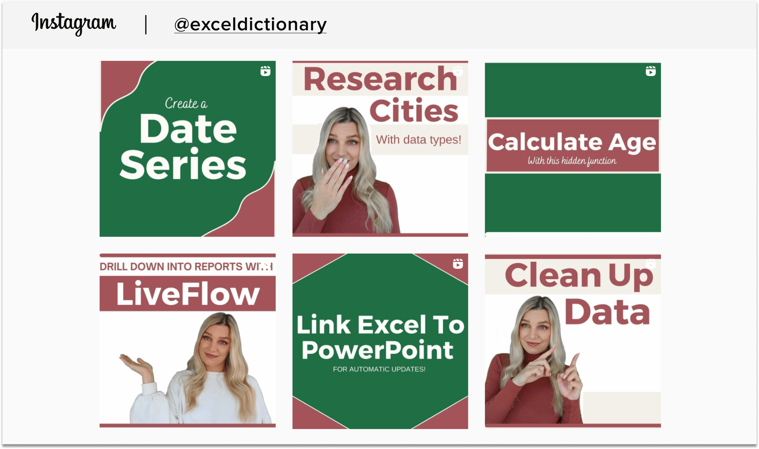 exceldictionary instagram