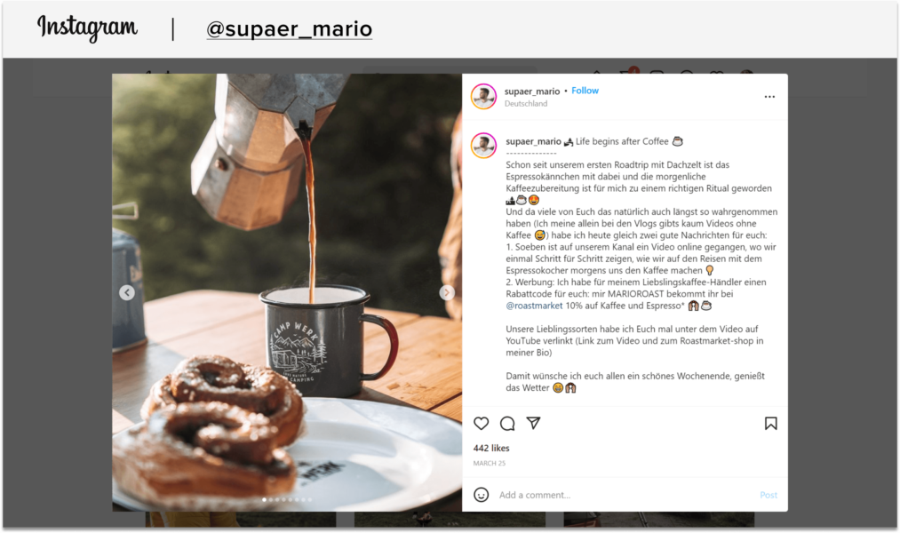 sellfy coffee mug instagram