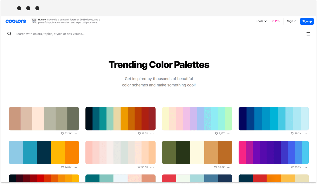 trending color palettes