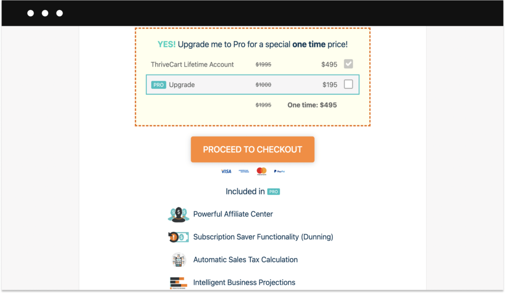 Thrivecart pricing