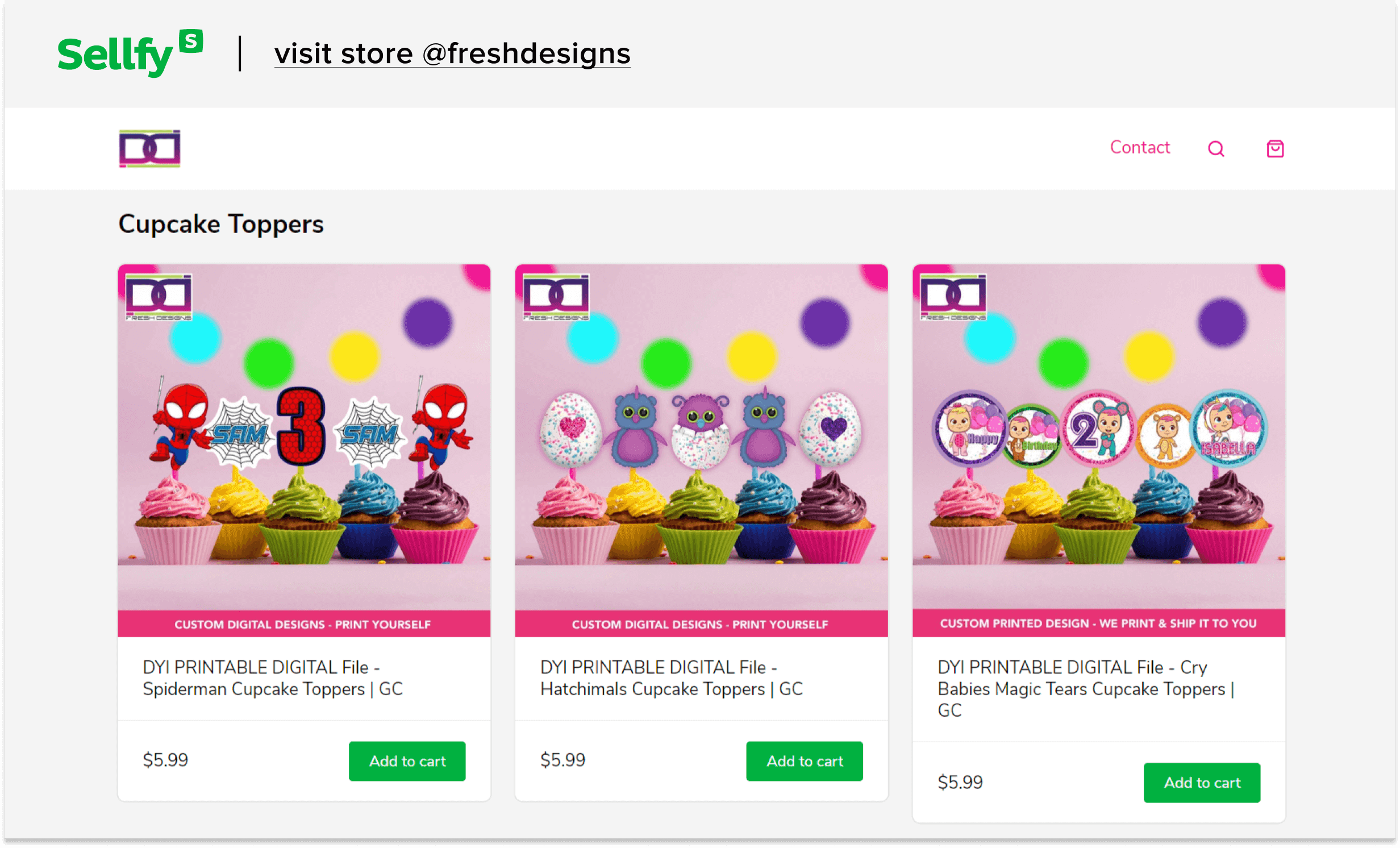 fresh designs store