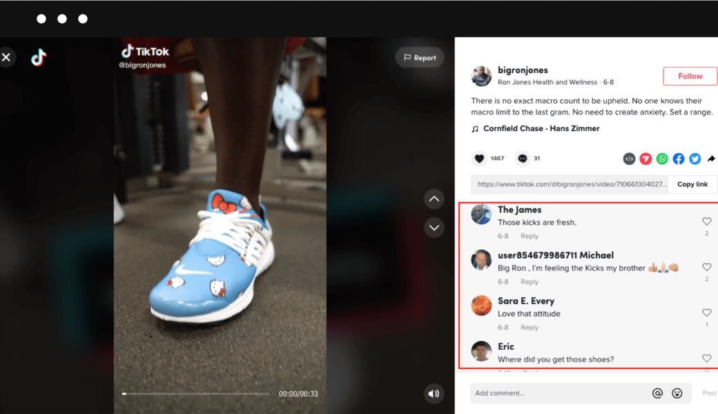 Create fitness content on TikTok