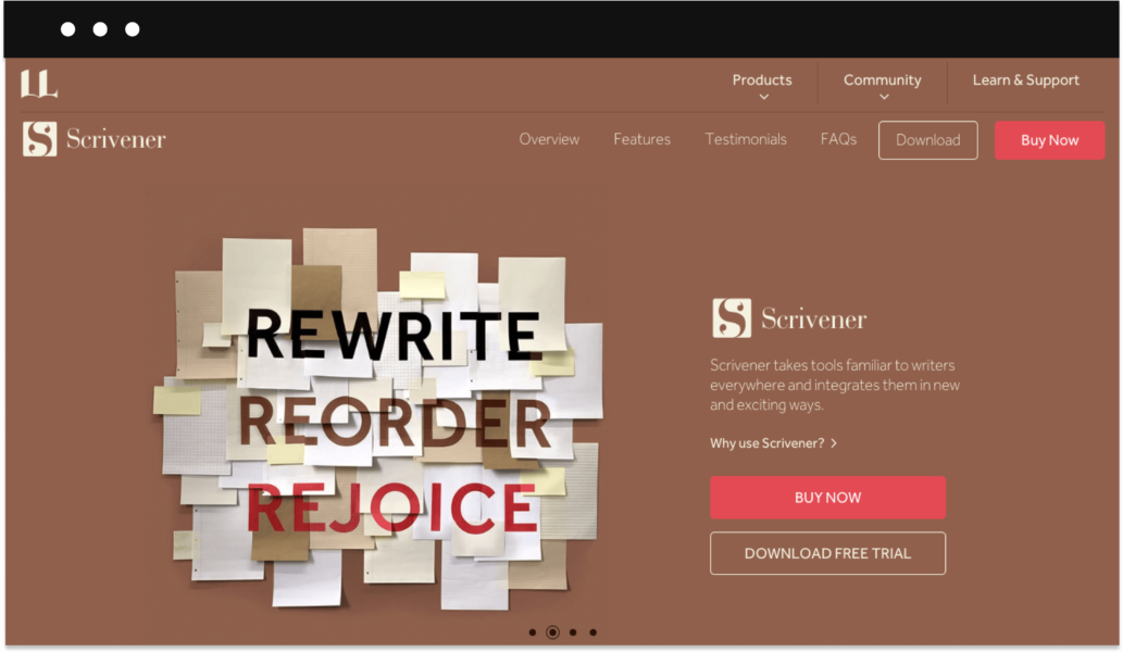 eBook creator software - Scrivener