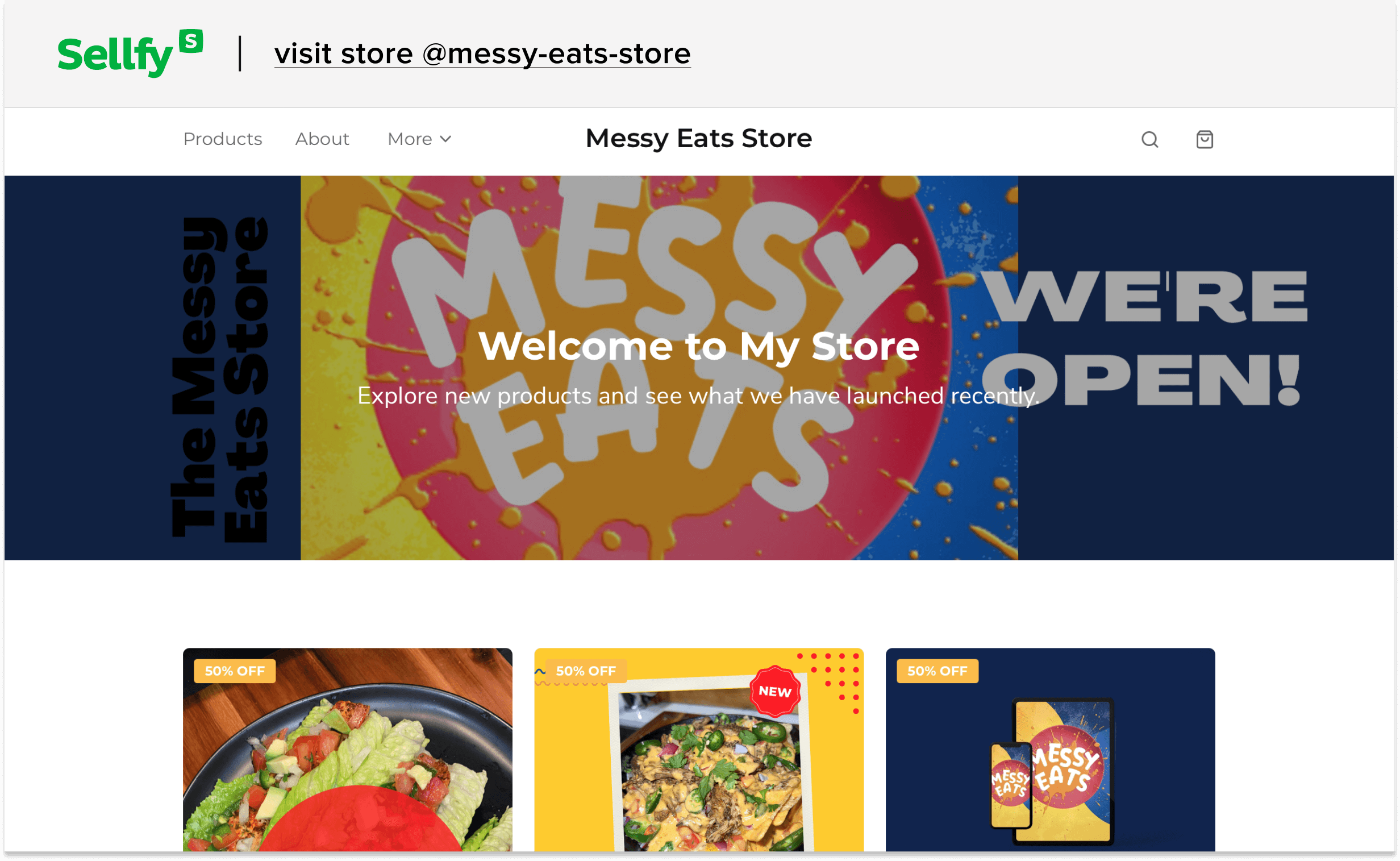 sellfy recipe a store