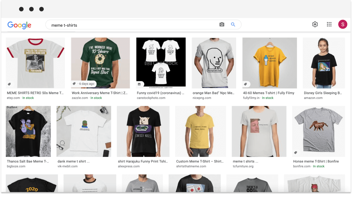 google meme t-shirts