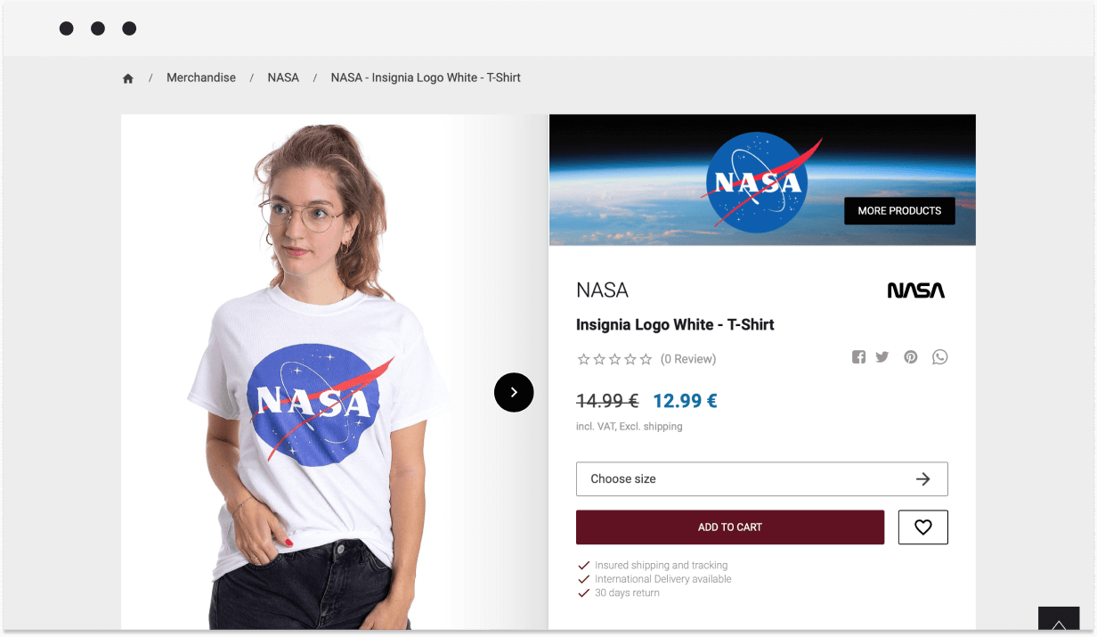 nasa logo t-shirt