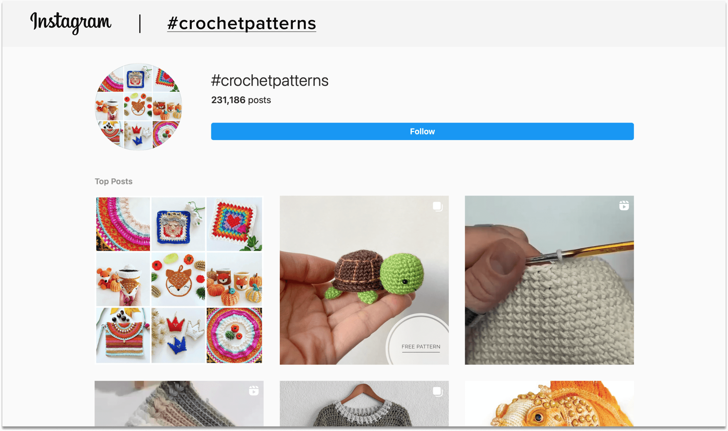 crochet patterns IG hashtag-2