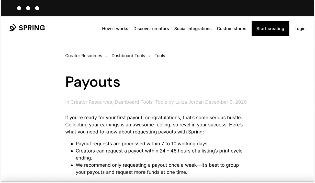 teespring payouts