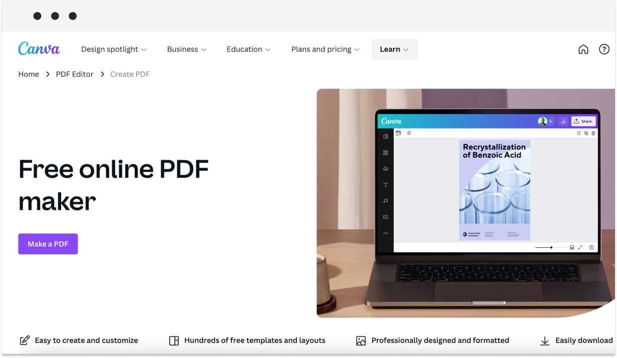 canva pdf maker