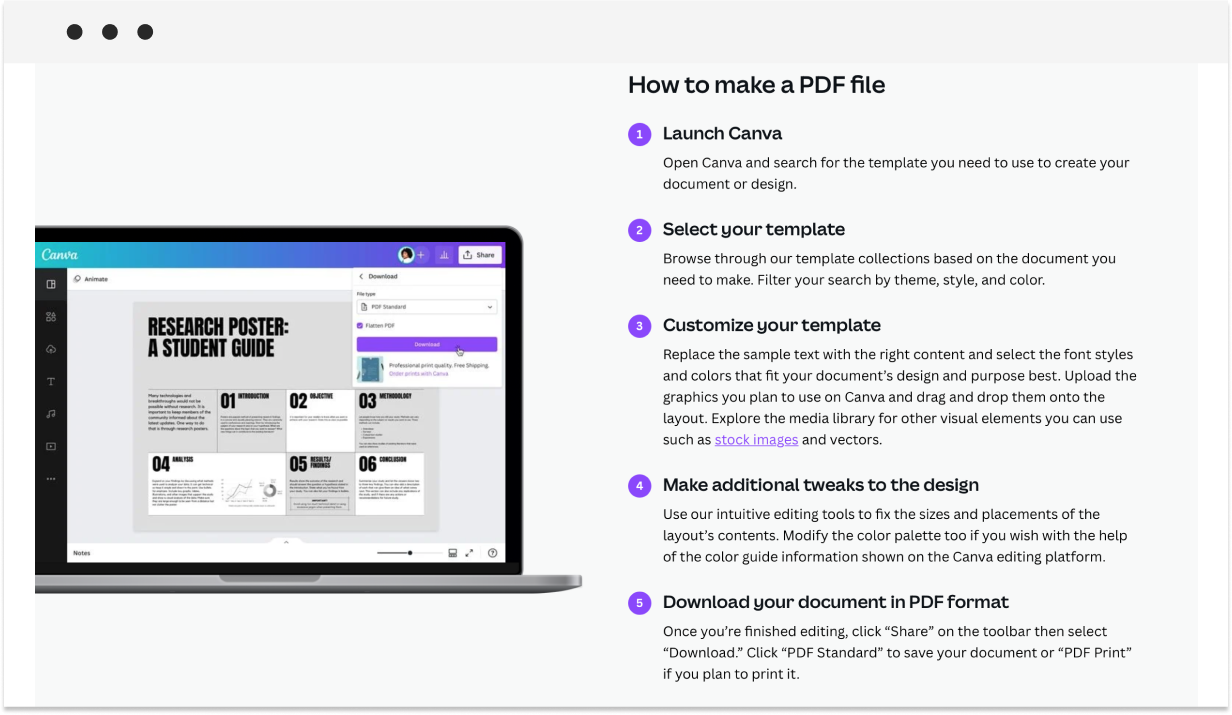 how to make a pdf file in canva