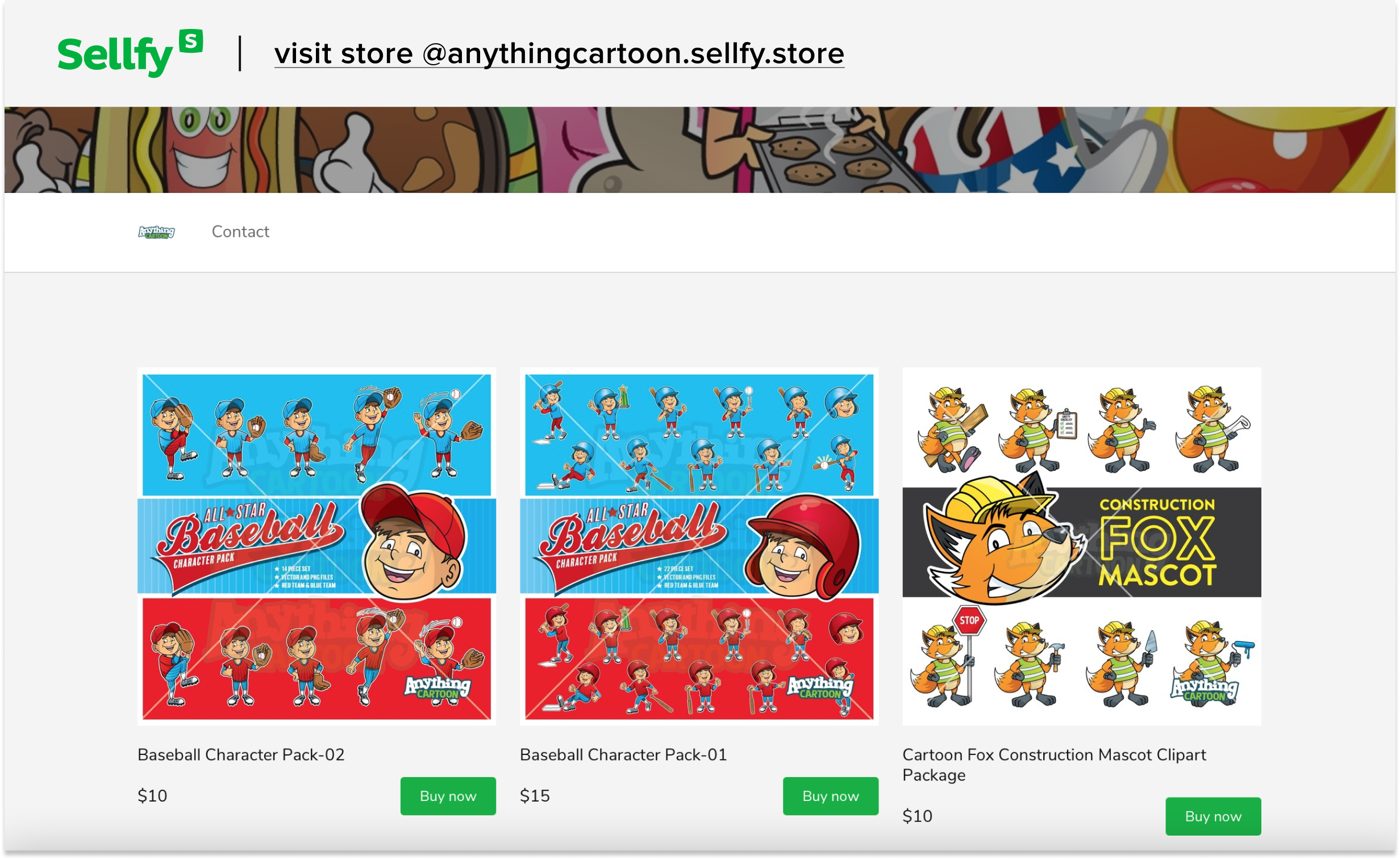 anything cartoon sellfy store