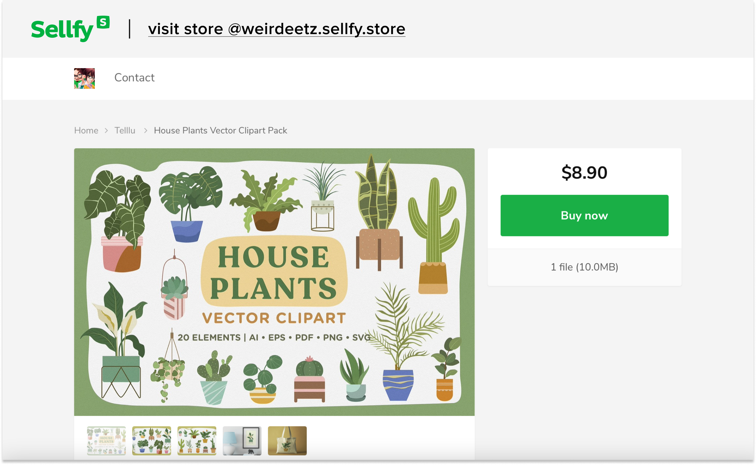 weirdeetz sellfy store