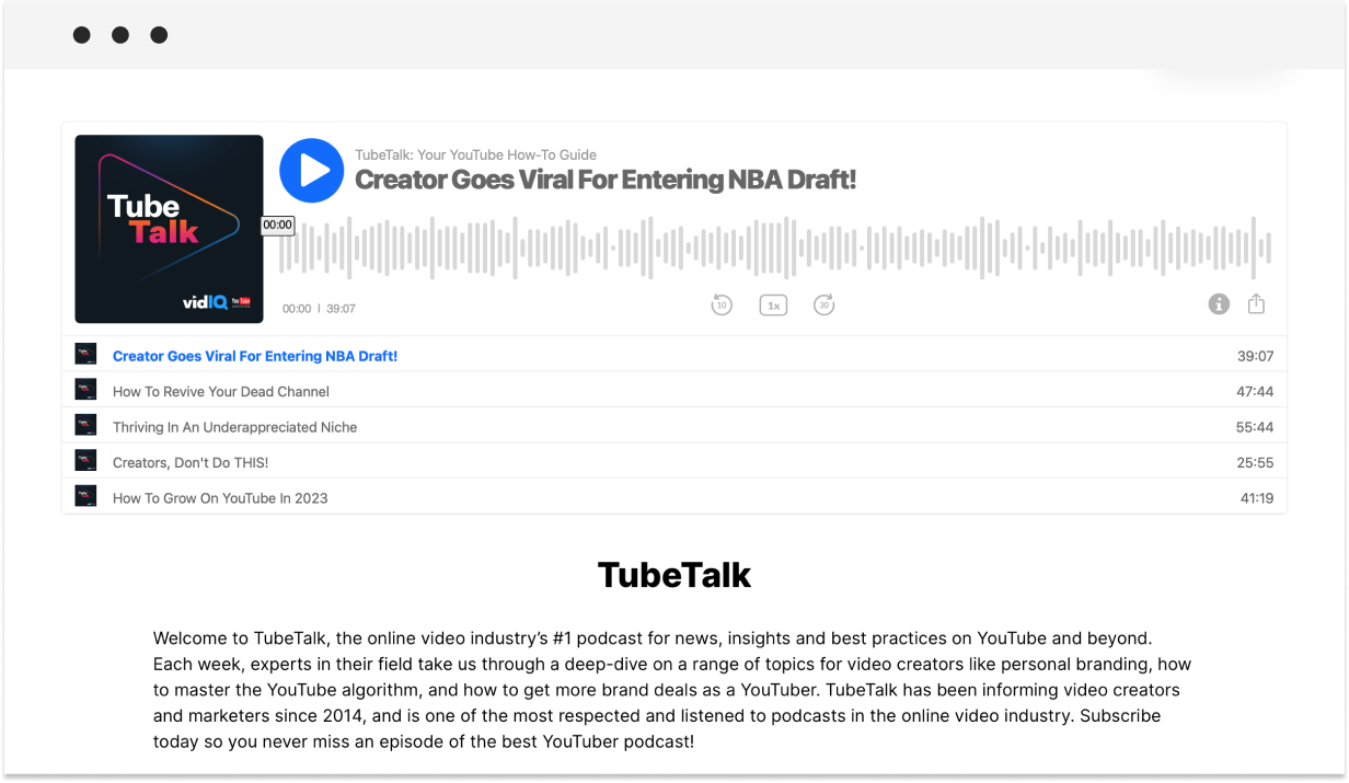 tubetalk podcast