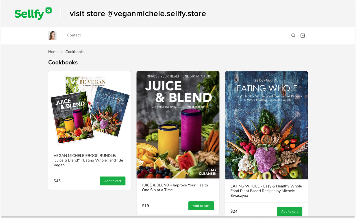 veganmichele sellfy store