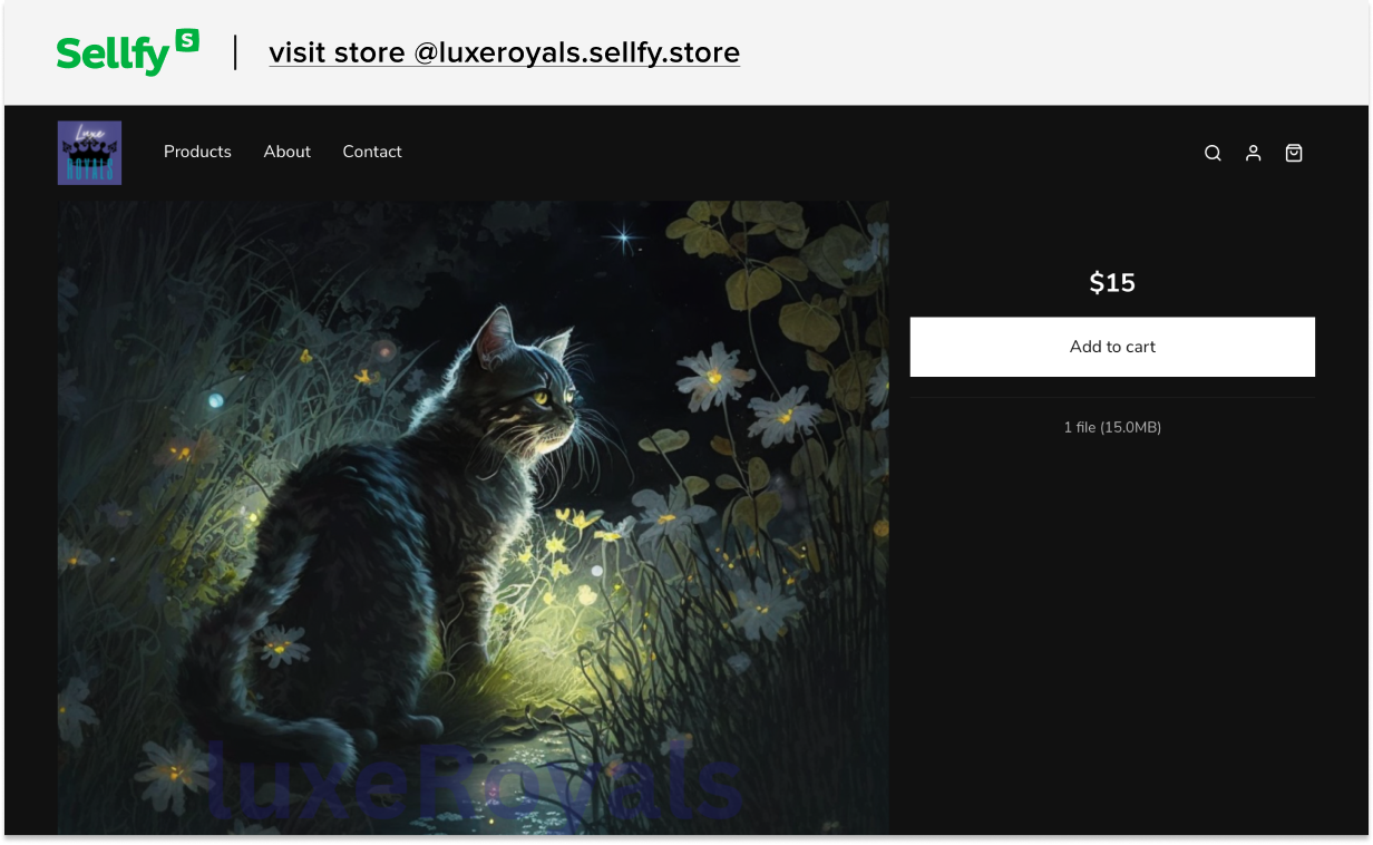 luxeroyals sellfy store