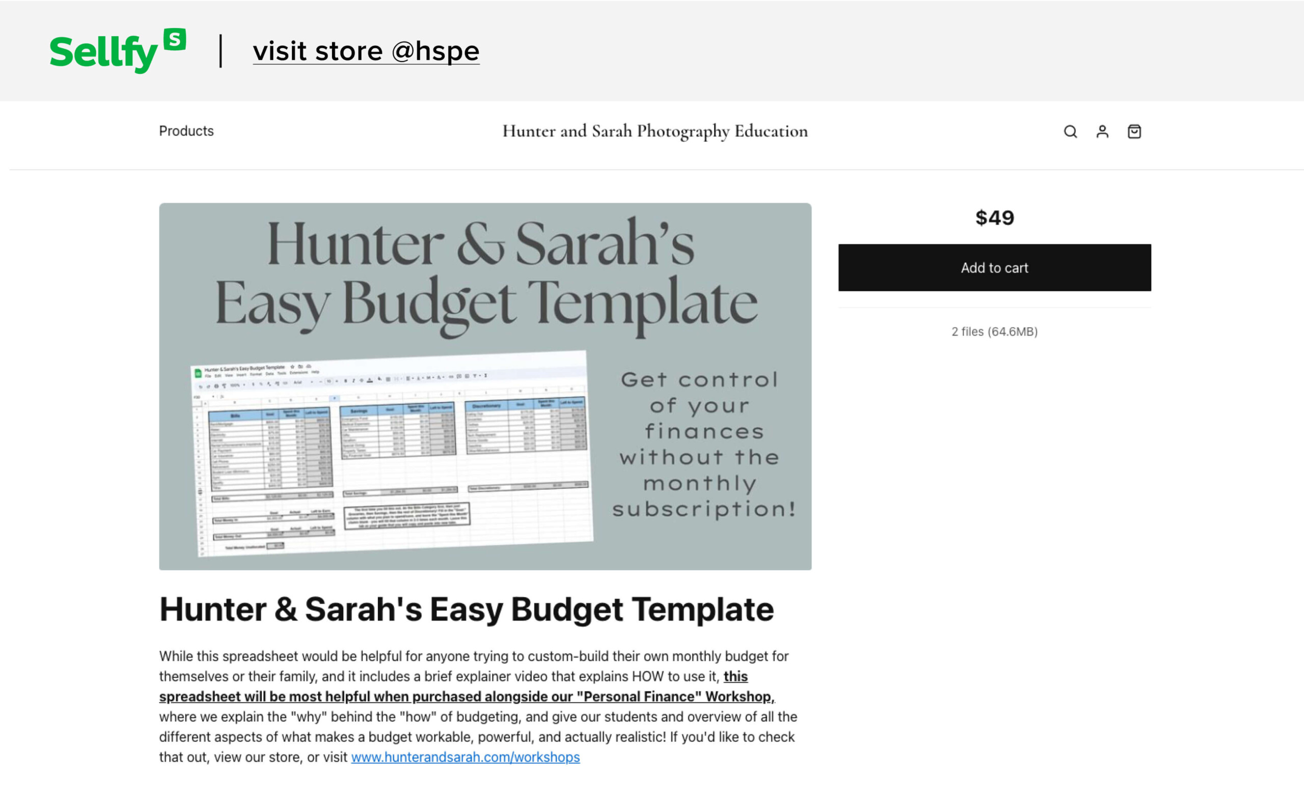 Budgeting template